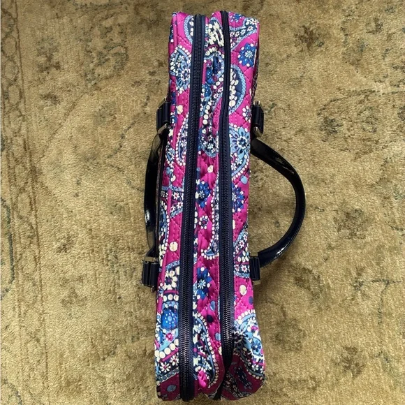 Vera Bradley Attaché Travel Companion Luggage Bag Boysenberry - Picture 4 of 12